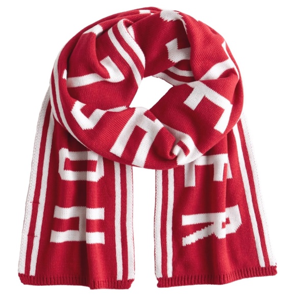 Hollister Other - Hollister Knit Red/White Scarf NWT